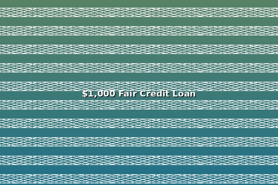 Small Personal Loans $200-$1000