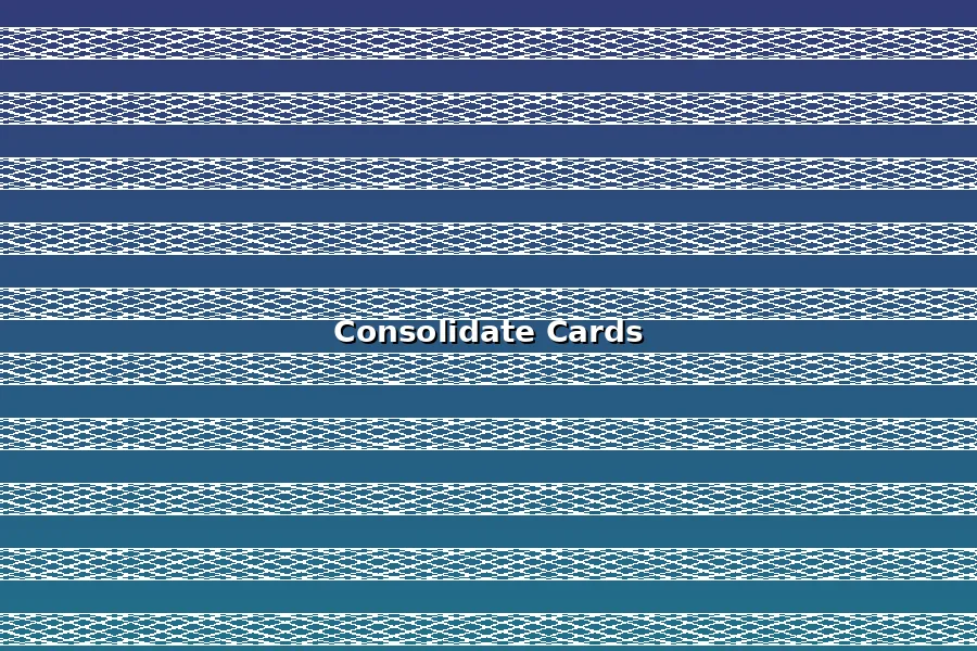 Multiple credit cards being consolidated into one loan payment
