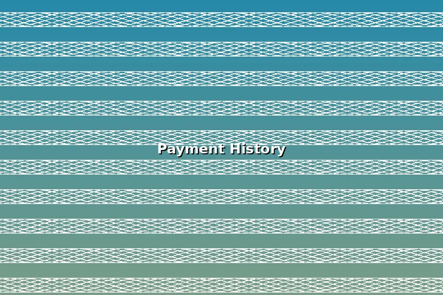 Credit score graph showing improvement from consistent payment history